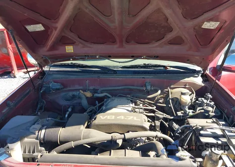 2000 Toyota Tundra Sr5 V8 z USA, uszkodzony, nr VIN 5TBBT4412YS096290